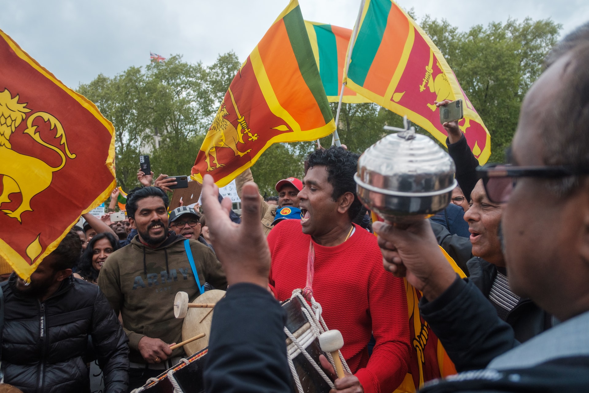 Sri Lankans in London Protests against their President Gotabaya Rajapaksa and Prime Minster, Mahinda Rajapaksa during Mayday, demanding them to step down from power |Photo by Ehimetalor Akhere Unuabona on Unsplash