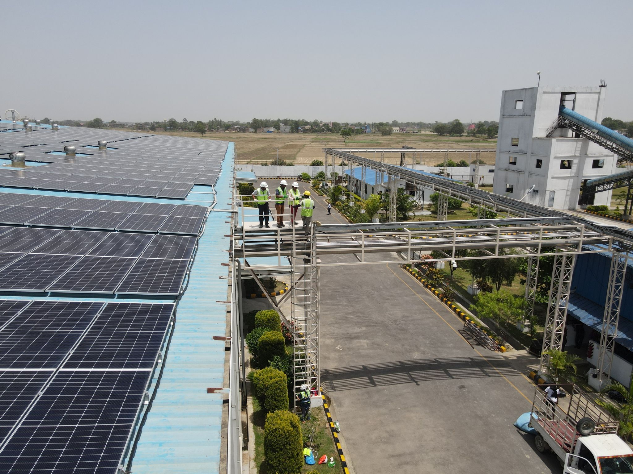 Rooftop solar panels installed at Raj Brewery, Nawalparasi | Image Source: Mr. Apar Neupane