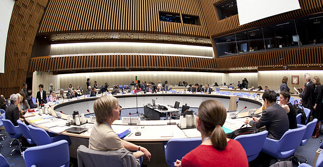 Meeting of Member States on WHO Reform | Image Source: US Geneva Mission via Wikimedia Commons