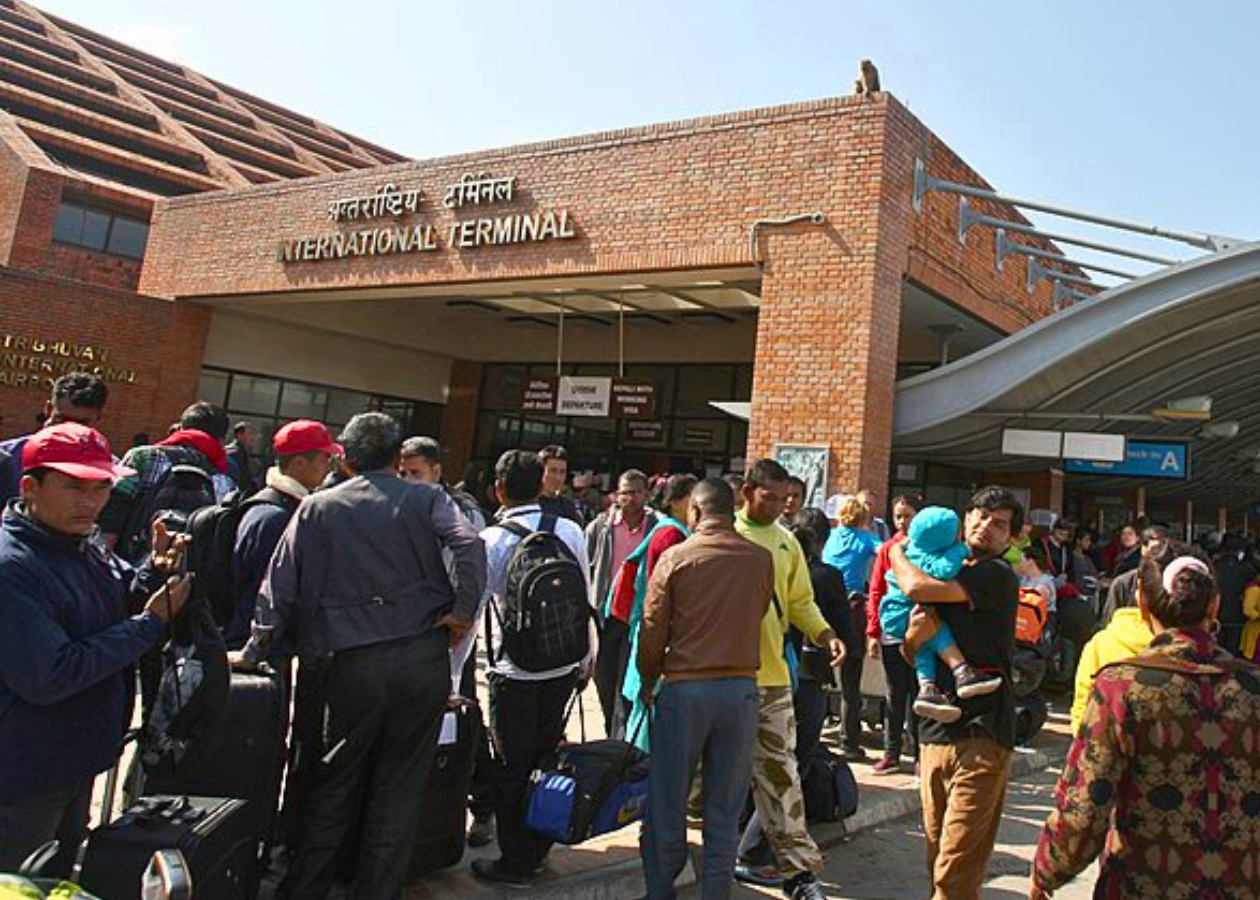 People thronging at Tribhuvan International Airport in Kathmandu to leave for their respective destinations | Image Source: Wikimedia Commons