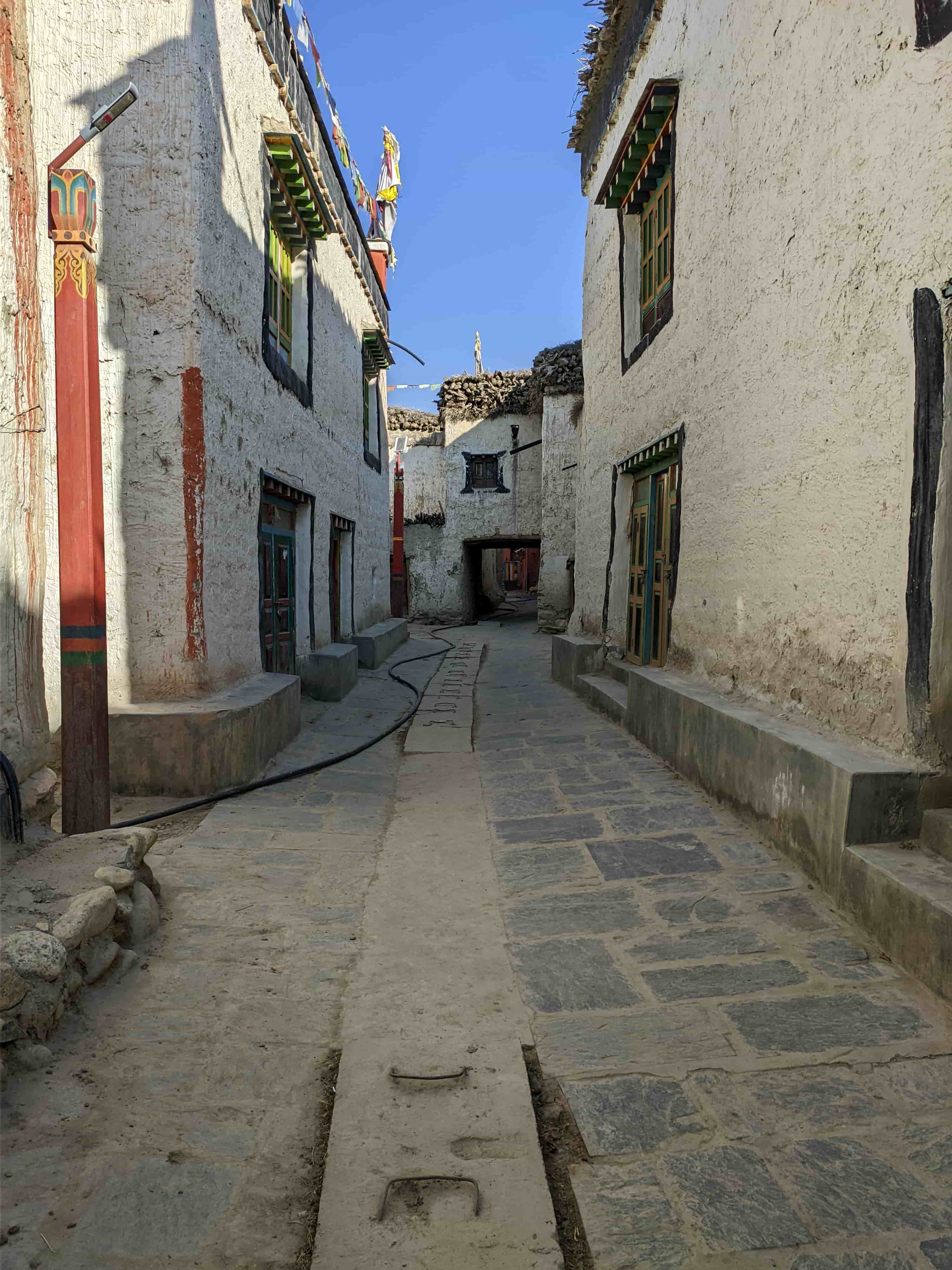 The clean streets of Lo Manthang