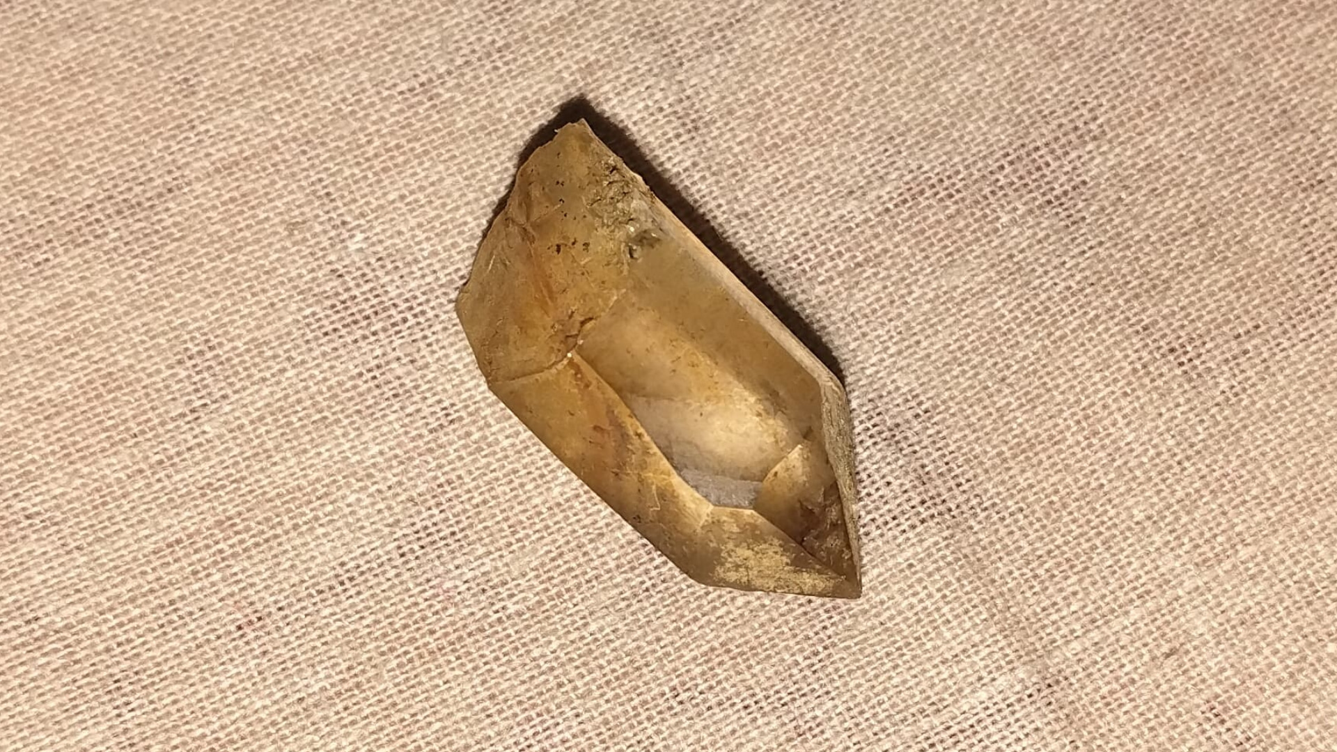 A crystal shown by a local resident, part of Ruby Valley's long history of gemstone collection.