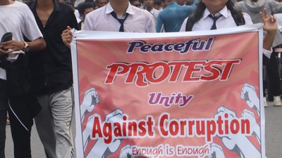 Who called on students in school uniform?